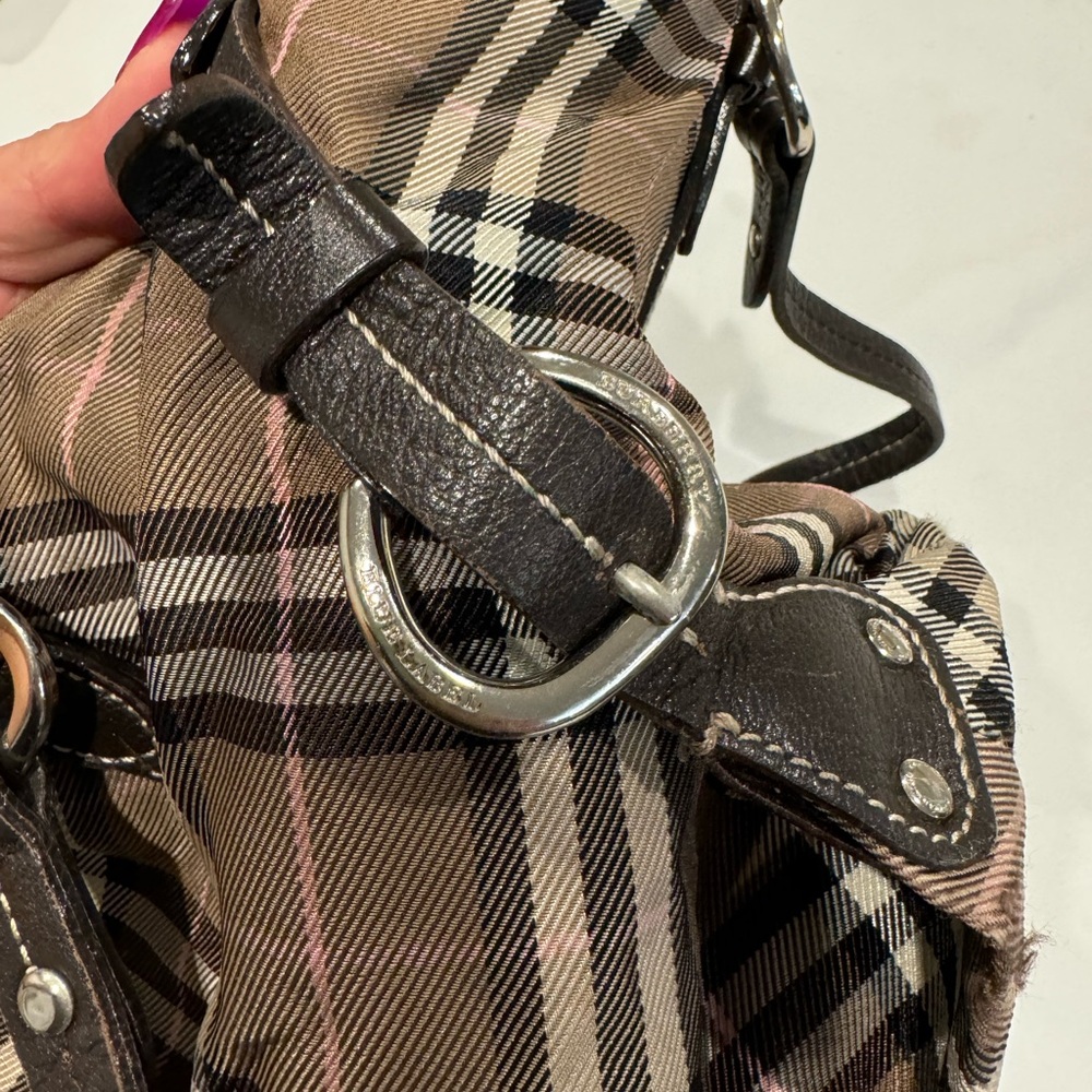 Burberry Plaid Shoulder Bag - Brown and Black - Picture 13 of 13